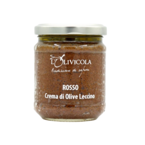 “Rosso” – Crema di olive LECCINO 180 gr